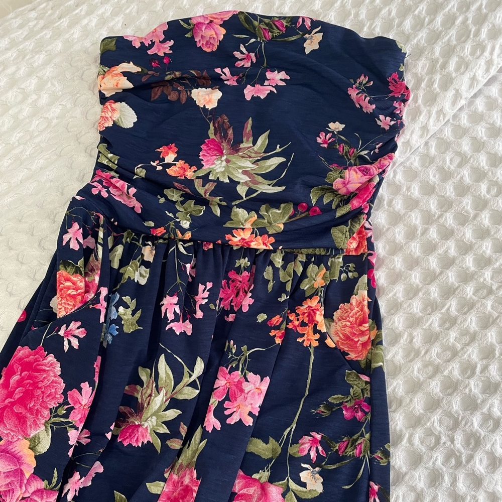 Strapless maxi dress